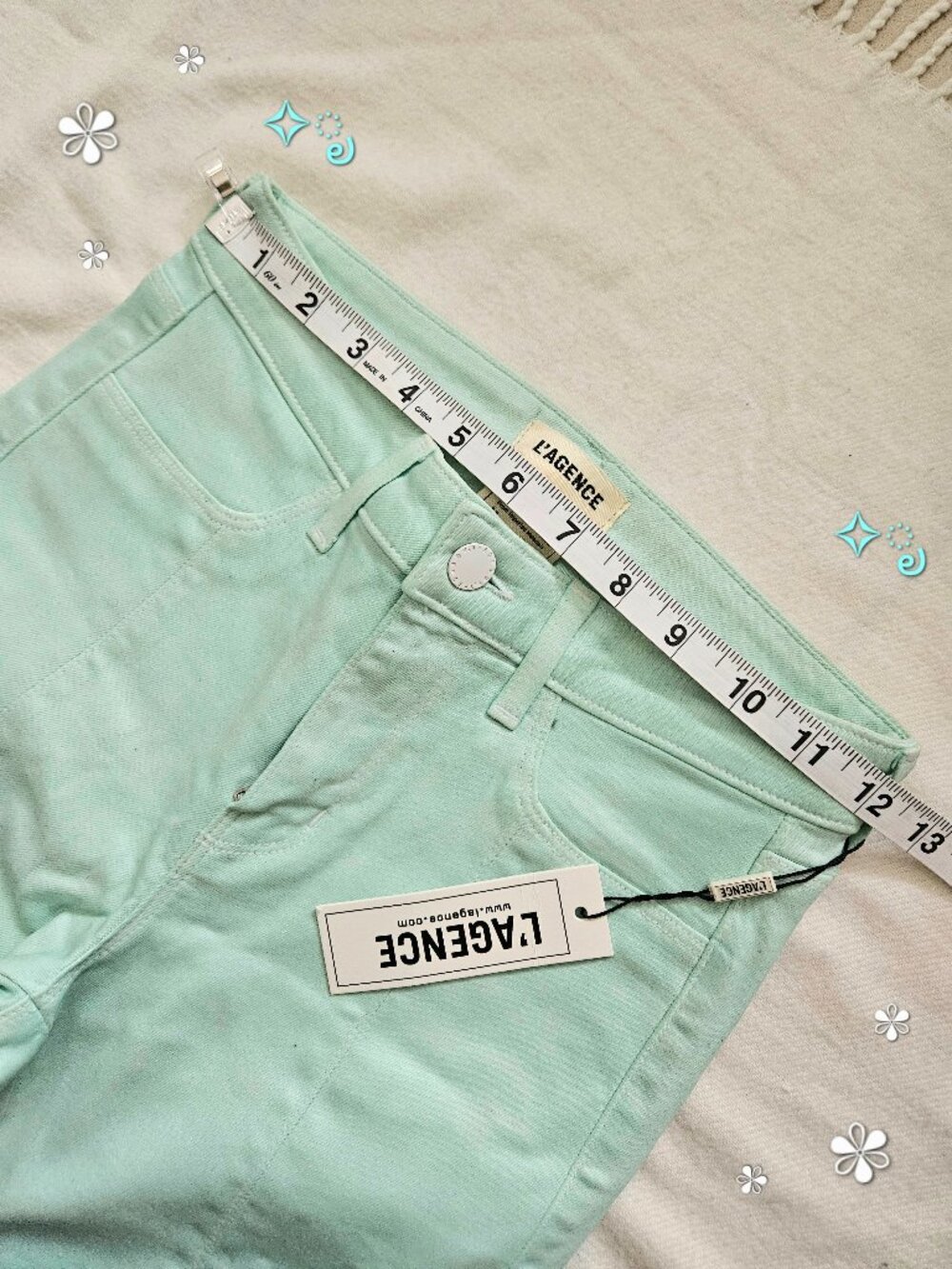 Y2K Mint Skinny Jeans